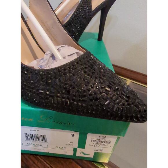 Lauren Lorraine Rachel Black Heel Size 9 NIB - Picture 2 of 5
